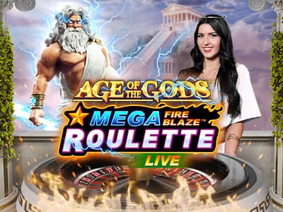 Mega Fire Blaze Age of the Gods Roulette Live