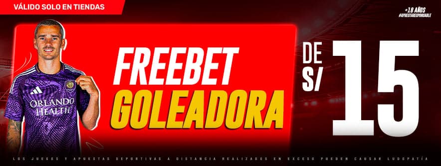 promocion FREEBET GOLEADORA S/15