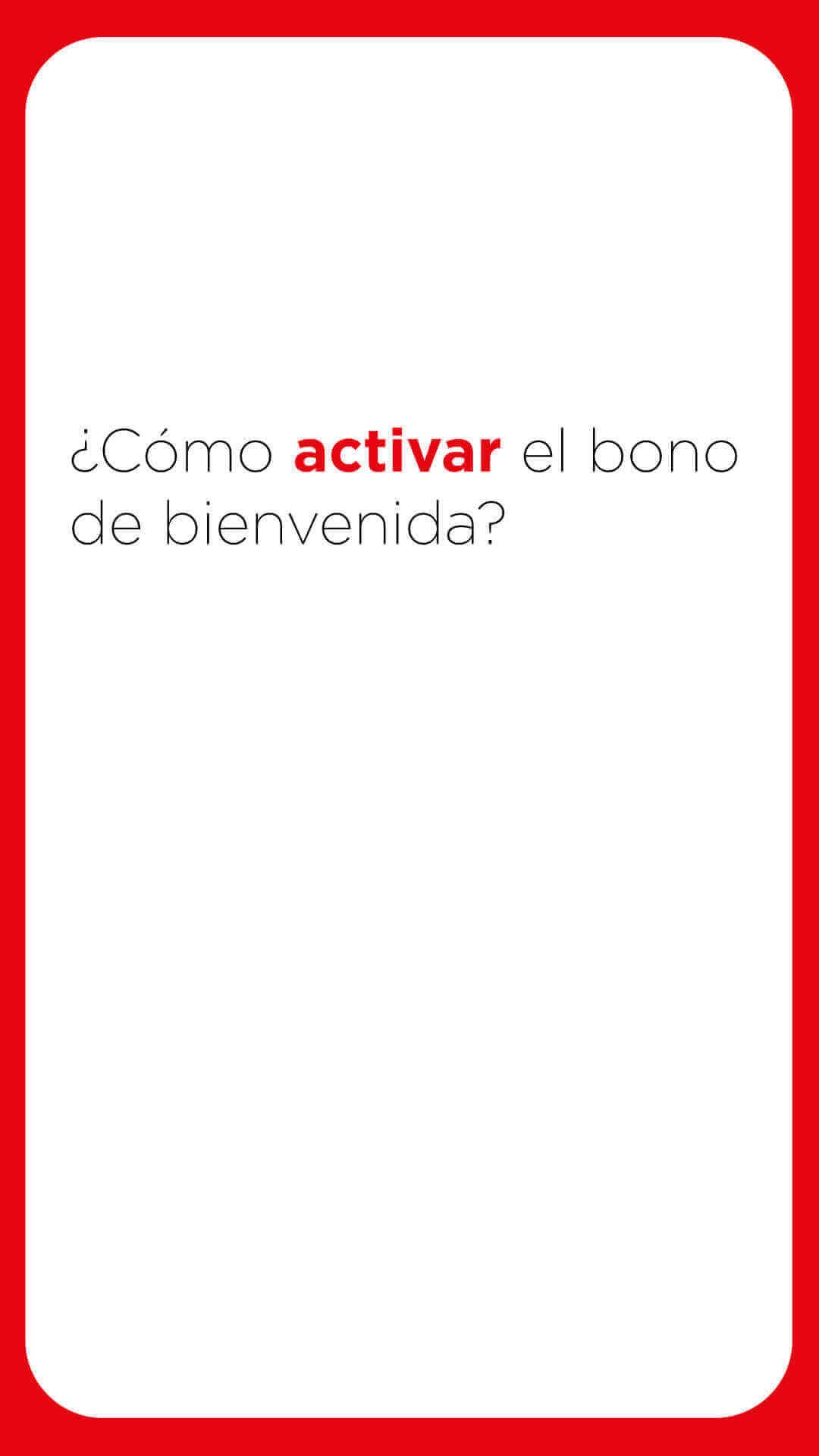Imagen de ¿Cómo activar el bono de bienvenida?